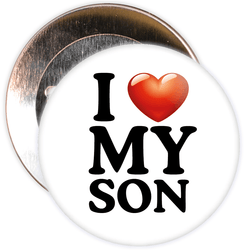 I Love My Son Badge