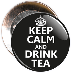 Keep Calm and Drink Tea Badge