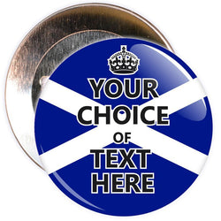 Customisable Keep Calm Badge (Scotland)