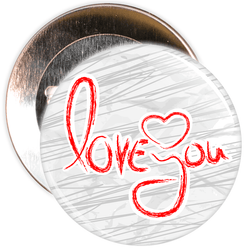 Love You Valentine's Day Badge