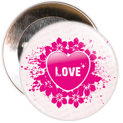 Love Heart Valentine's Day Badge