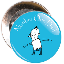 Number 1 Dad Badge
