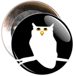 Owl Halloween Badge