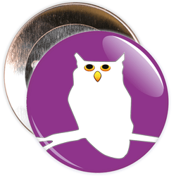 Owl Halloween Badge