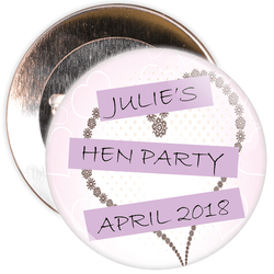 Customisable Classy Hen Party Badge