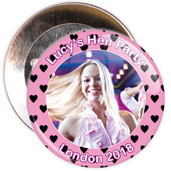 Customisable Hen Party Photo Badge