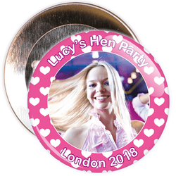 Customisable Hen Party Photo Badge