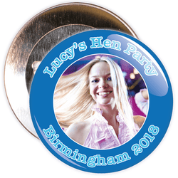 Customisable Blue Hen Night Photo Badge