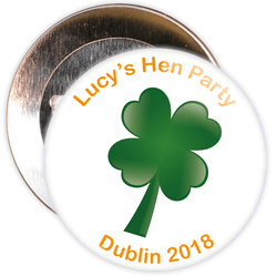 Customisable Irish Themed Hen Badge