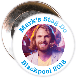 Customisable Stag Night Photo Badge