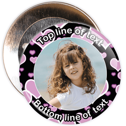 Heart Border Styled Photo Badge