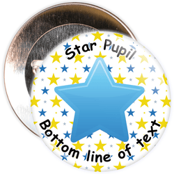 Customisable Star Pupil Badge
