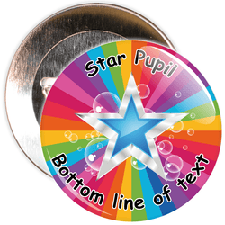Customisable Star Pupil Badge