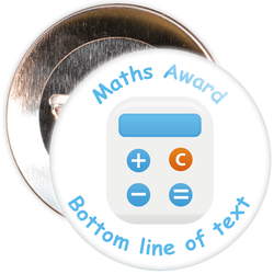 Customisable Maths Award Badge