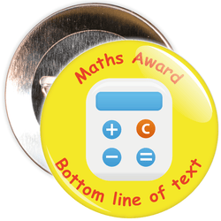 Customisable Maths Award Badge