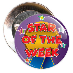 Purple Star of The Week Reward Badge