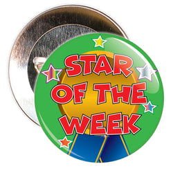 Green Star of The Week Reward Badge