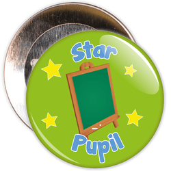 Star Pupil Badge (green)