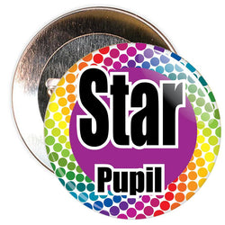 Colourful Star Pupil Badge