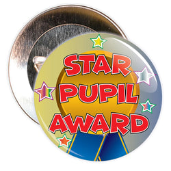 Multi Coloured Star Pupil Award Reward Badge