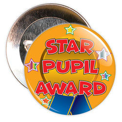 Orange Star Pupil Award Reward Badge