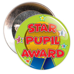 Light Green Star Pupil Award Reward Badge