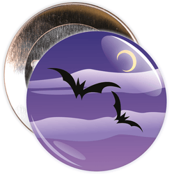 Spooky Bats Halloween Badge