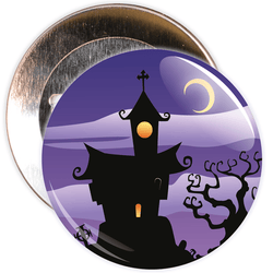 Spooky House Halloween Badge