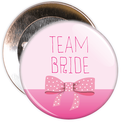 Pink Team Bride Hen Badge