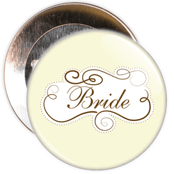 Cream Bride Hen Party Badge