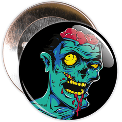 Zombie Halloween Badge