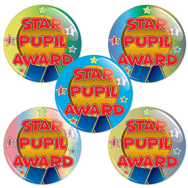 Star Pupil Award Badge Bucket