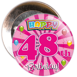 48th Birthday Badge
