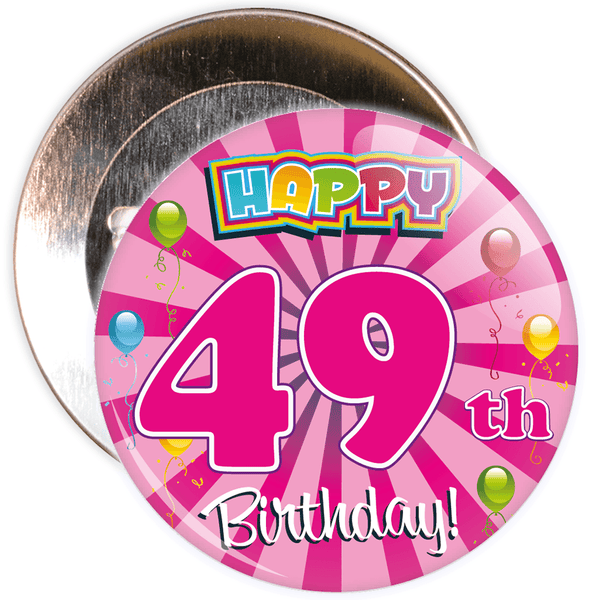 49th Birthday Badge