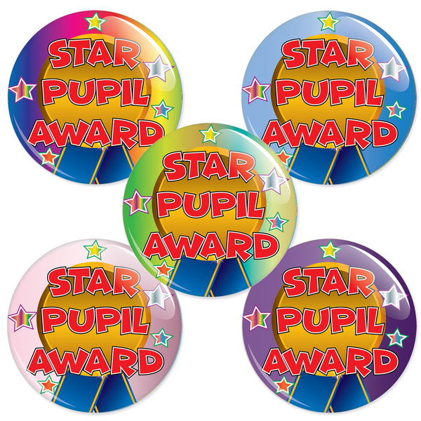 Star Pupil Award Badge Bucket