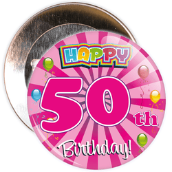 50th Birthday Badge