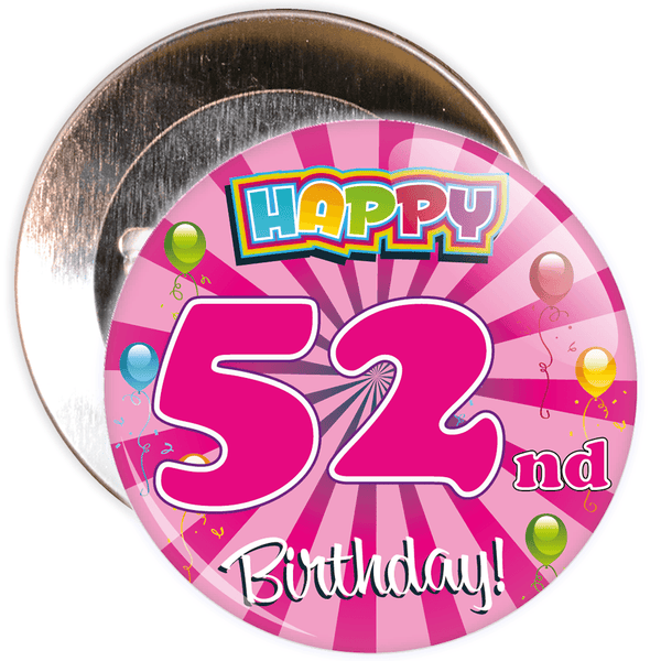 52nd Birthday Badge