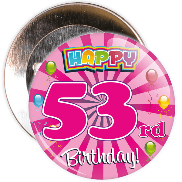 53rd Birthday Badge