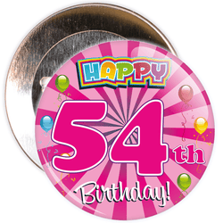 54th Birthday Badge