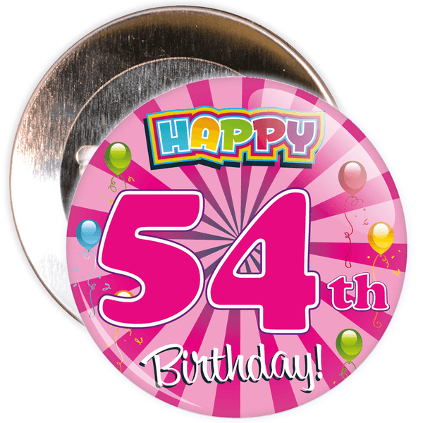 54th Birthday Badge