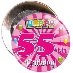 55th Birthday Badge