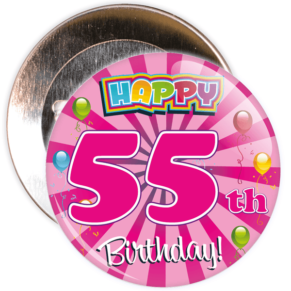 55th Birthday Badge