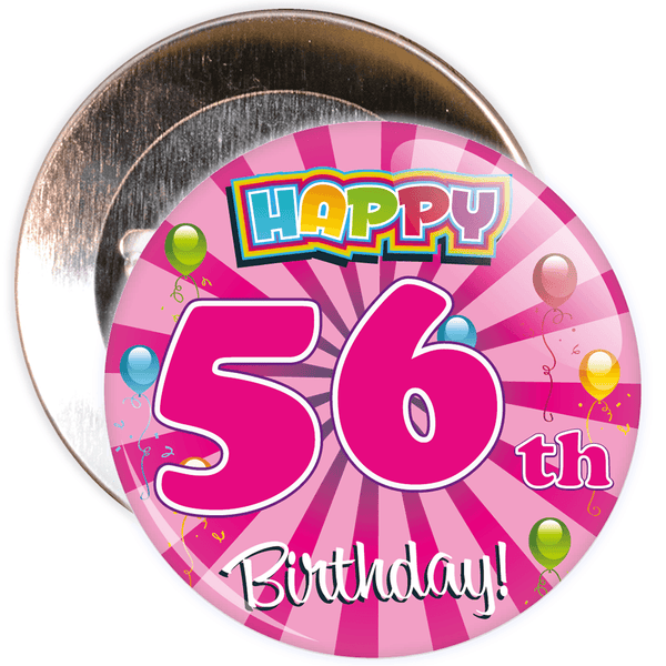 56th Birthday Badge
