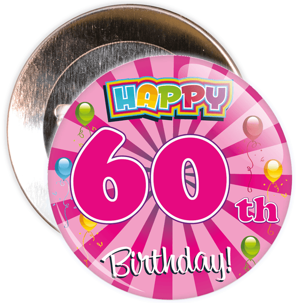 60th Birthday Badge