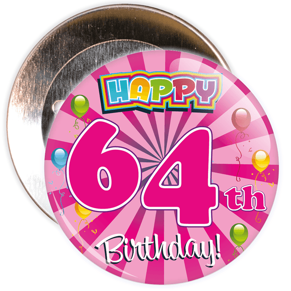 64th Birthday Badge