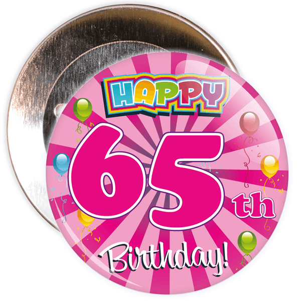 65th Birthday Badge