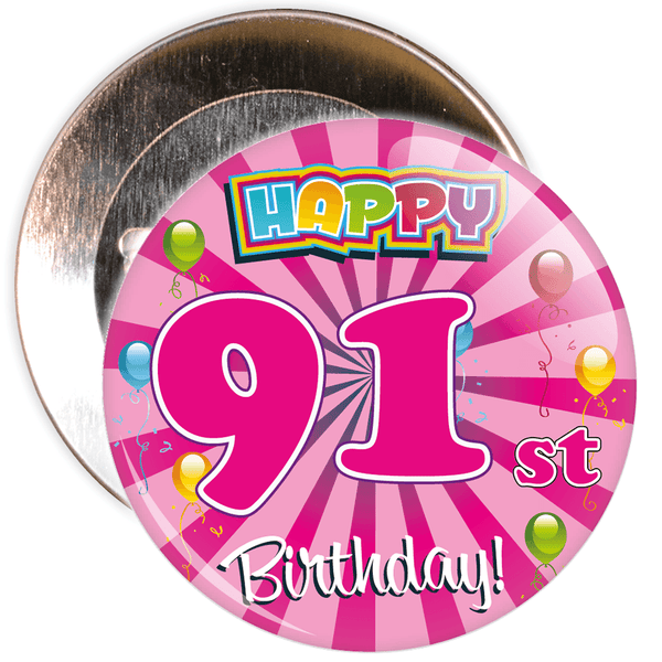 91st Birthday Badge