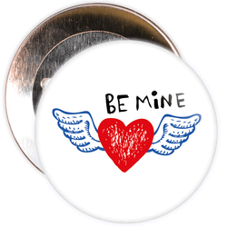 Be Mine Valentine's Day Badge