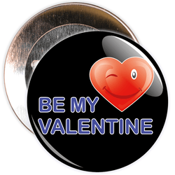 Be My Valentine Badge