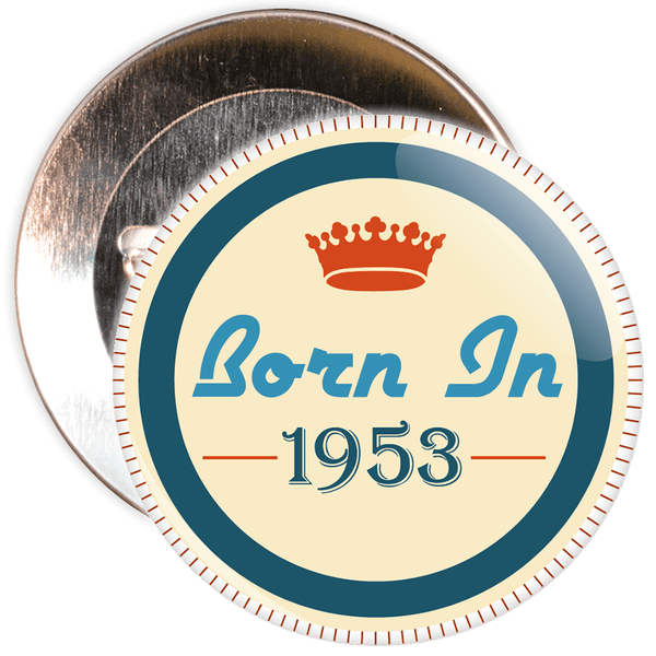 Born in 1953 Birthday Badge